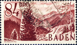 ALLEMAGNE / DEUTSCHLAND - Franz. Zone BADEN - 1948 - Mi.26yII 84 D.Pf. Type II - Obl. / Gestempelt - TB (b) - Baden