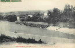 CPA FRANCE 82 "Labastide St Pierre, Moulin De Courbarieu Sur Le Tarn". - Labastide Saint Pierre