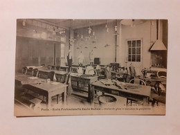 CPA - 75 - Ecole Professionnelle Emile Dubois - Atelier De Gilets Et Costumes De Garçonnets - Scuole