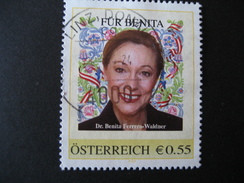 Österreich- Pers.BM 8001048- Dr. Benita Fererro Waldner Gebraucht - Personalisierte Briefmarken