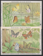 South Ossetiya - 2 Blocs - Papillons / Butterflies - Neuf Luxe ** / MNH / Postfrisch - Farfalle