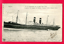 CPA (Ref : BB 750) (THÈME TRANSPORTS BATEAUX PAQUEBOTS) S.S VADERLAND De La Red Star Line - Steamers