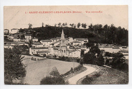 - CPA SAINT-CLÉMENT-LES-PLACES (69) - Vue Générale - Photo Delorme N° 1 - - Autres & Non Classés