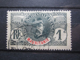 VEND BEAU TIMBRE DE MAURITANIE N° 1 , OBLITERATION " ALEG " !!! - Used Stamps