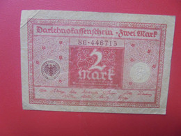 Darlehnskassenschein 2 Mark 1920 Circuler - Autres & Non Classés