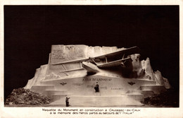 N°10066 Z -cpa Maquette Monument à Caudebec En Caux à La Mémoire Des Héros Partis Au Secours De "l'Italia" - Ongevalen