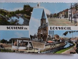 LOUVROIL SOUVENIR DE LOUVROIL CARTE COULEUR MULTI VUES - Louvroil