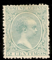 España Edifil 213* Mh  2 Céntimos Verde  El Pelón 1889/1901   NL1112 - Nuevos