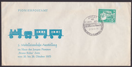 MiNr. 1842, Sonderumschlag "Zeitz-Pionierpalast", 1973, Pass. Sst. - Briefe U. Dokumente