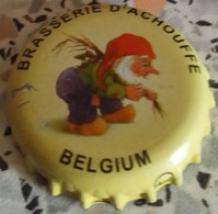 Belgique Capsule Bière Beer Crown Cap Brasserie D'Achouffe Chouffe Jaune SU - Cerveza