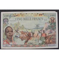 Tchad, 5000 Francs 1.1.1980, VF - Tchad