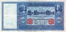 Germany German Empire 100 MARK 1910 VF P-42 "free Shipping Via Registered Air Mail" - 100 Mark