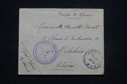 MAROC - Enveloppe En Fm De Fez Pour La France En 1912 Avec Cachet Des Troupes Chérifiennes - L 95760 - Briefe U. Dokumente