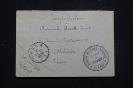 MAROC - Enveloppe En Fm De Fez Pour La France En 1912 Avec Cachet De La Mission Militaire Française Au Maroc - L 95762 - Briefe U. Dokumente