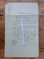 Gouvernement Provincial, Liège, Hospices Civils, Huy, Liquidation De Rente, 1897, Plumier - Manuscripts