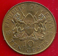 KENYA 10 CENTS - 1977 - Kenya