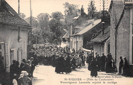 80-SAINT-RIQUIER- FÊTE DU CENTENAIRE ) MONSEIGNEUR LECOMTE REJOINT LE CORTEGE - Saint Riquier