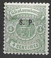 Luxemburg Mint Original Gum With Hinge * 220 Euros (genuine Small Overprint) 1881 At 10% - Portomarken