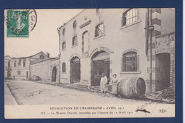 CPA [51] Marne > Ay En Champagne Circulé Révolte Des Vignerons événements Viticoles 1911 - Ay En Champagne