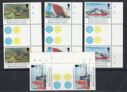 British Antarctic Territory 1991 200th Anniversary M. Faraday 4v Gutter ** Mnh (51674) - Unused Stamps