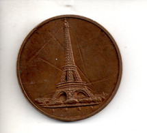 REF M5  : Monnaie COIN JETON Médaille Souvenir D'une Visite Au Stand De La Monnaie Foire Paris 1957 A BRETON Tour Eiffel - Sonstige & Ohne Zuordnung