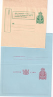 CANADA  ENTIER POSTAL/GANZSACHE/POSTAL STATIONARY LOT 1 BANDE JOURNAL+1 CARTE-LETTRE+1 CARTE+2 LETTRES - 1953-.... Règne D'Elizabeth II