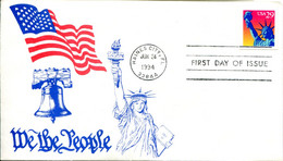 84194101 US  19940624 Haines City; Statue De La Liberté, Flambeau; FDC - Sculpture