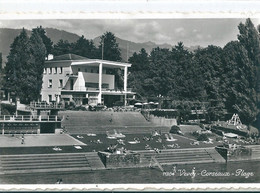 Superbe Carte Photo Dentelée N Et B De  VEVEY  (  Suisse  )    - Corseaux - Plage - Corseaux