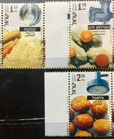 ISRAEL 2000 MNH STAMP ON STAMP OF FOOD PICTURES SET OF 3 - Sonstige & Ohne Zuordnung