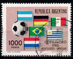 ARGENTINA - 1981 - COPPA D'ORO INTERNAZIONALE DI CALCIO A MONTEVIDEO - URUGUAY - USATO - Usati