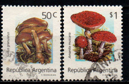 ARGENTINA - 1992 - Mushrooms - USATI - Oblitérés