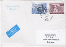 HUNGARY 2018 Cover Sent To Lithuania Druskininkai #27165 - Covers & Documents