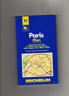 Paris Plan/ Michelin NO 11 Repertoire Des Rues Etc 1991 - Europe