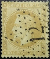 N°28B. Napoléon 10c Bistre. Oblitéré étoile De Paris N°12. Superbe..... - 1863-1870 Napoleon III With Laurels