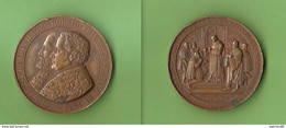 Medaille 1839 Preussen PREUSSEN Medaille Kurfürst Joachim II. Und König Friedrich Wilhelm II. - Royal/Of Nobility