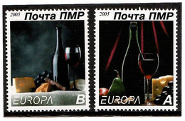 Moldova / PMR Transnistria . EUROPA 2005. Gastronomie. 2v:A,B - Moldavie