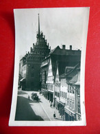 Pößneck - Krautgasse - Rathaus - Pferdefuhrwerk - Kleinformat Echt Foto - DDR 1955 Thüringen - Poessneck