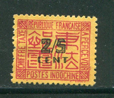 INDOCHINE- Taxe Y&T N°58- Oblitéré - Postage Due