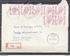 Aangetekende Brief Van Pecq Naar Anvers - 1970-1980 Elström