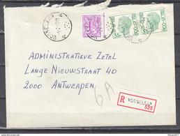 Aangetekende Brief Van Vosselaar Naar Antwerpen - 1970-1980 Elström