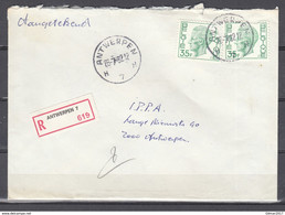 Aangetekende Brief Van Antwerpen H7H Naar Antwerpen - 1970-1980 Elström