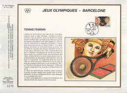 Belgique - CEF N°625 - Jeux Olympiques - Barcelone - Tennis Feminin - 1991-2000