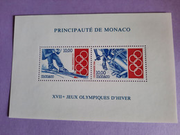 Delcampe - Monaco - Bloc-feuillet Lillehammer 1994 N°Yt BF 63 ** - Blocks & Kleinbögen