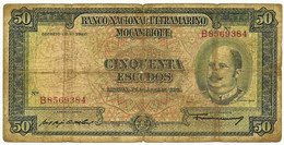 Moçambique - 50 Escudos - 24.07.1958 - Pick 106 - Sign. Varieties - Eduardo Costa - Mozambique