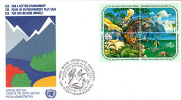 " POUR UN ENVIRONNEMENT PLUS SAIN " Sur Enveloppe 1er Jour De L'ONU De 1991 Parfait état - Protection De L'environnement & Climat