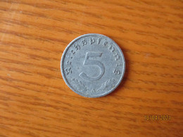 GERMANY  III REICH  NAZI  COIN  1942 A  5 REICHSPFENNIG - 5 Reichspfennig