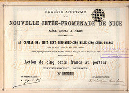 Nouvelle Jetée Promenade De Nice En 1891 - Casino