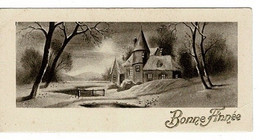 CARTE VOEUX ET BONNE ANNEE- Paysage Avec Maison, Luso Mignonnette N°2 - New Year