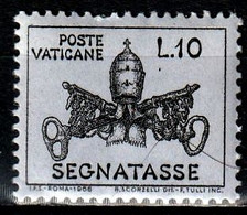 VATICAN T19** 10l Bleu Pâle Armoiries Pontificales De Paul VI - Taxes