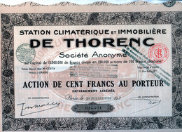 Station Climatérique Et Immobilière De Thorenc (Alpes Maritimes) En 1928 - Sonstige & Ohne Zuordnung